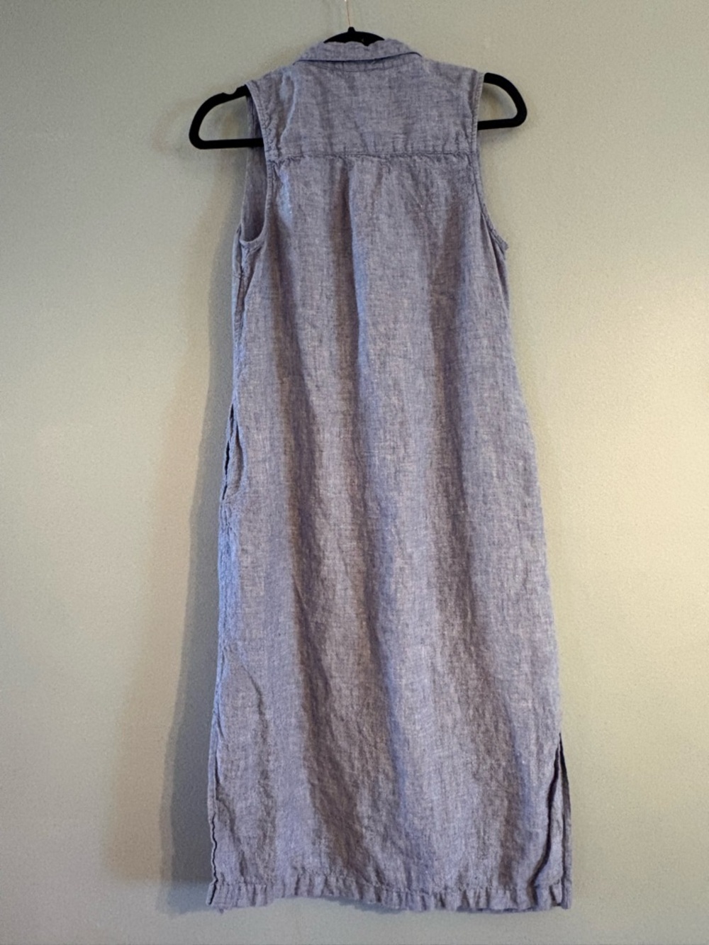 Tommy Bahama Sleeveless Button-Front Linen Midi Dress - Light Blue - Picture 4 of 4